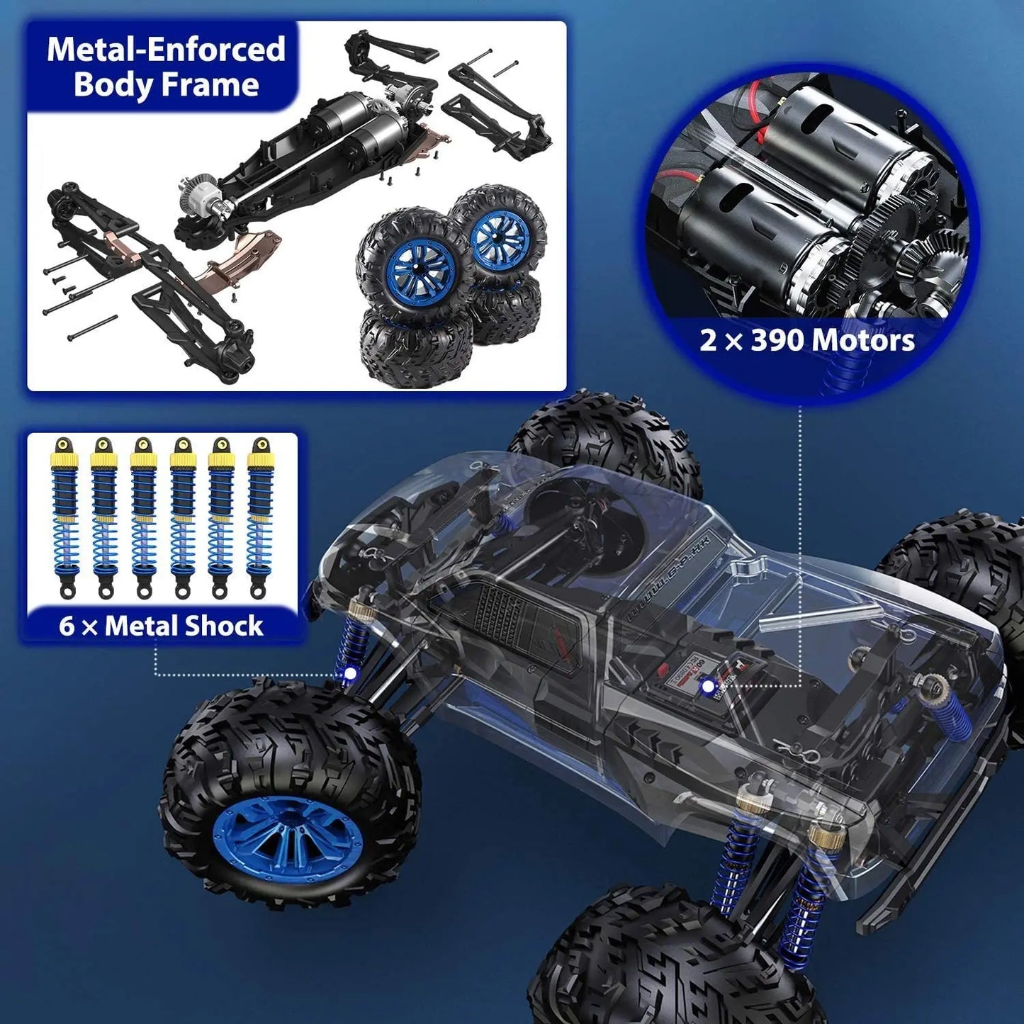 1:10 Off-Road All Terrain RC Monster Truck