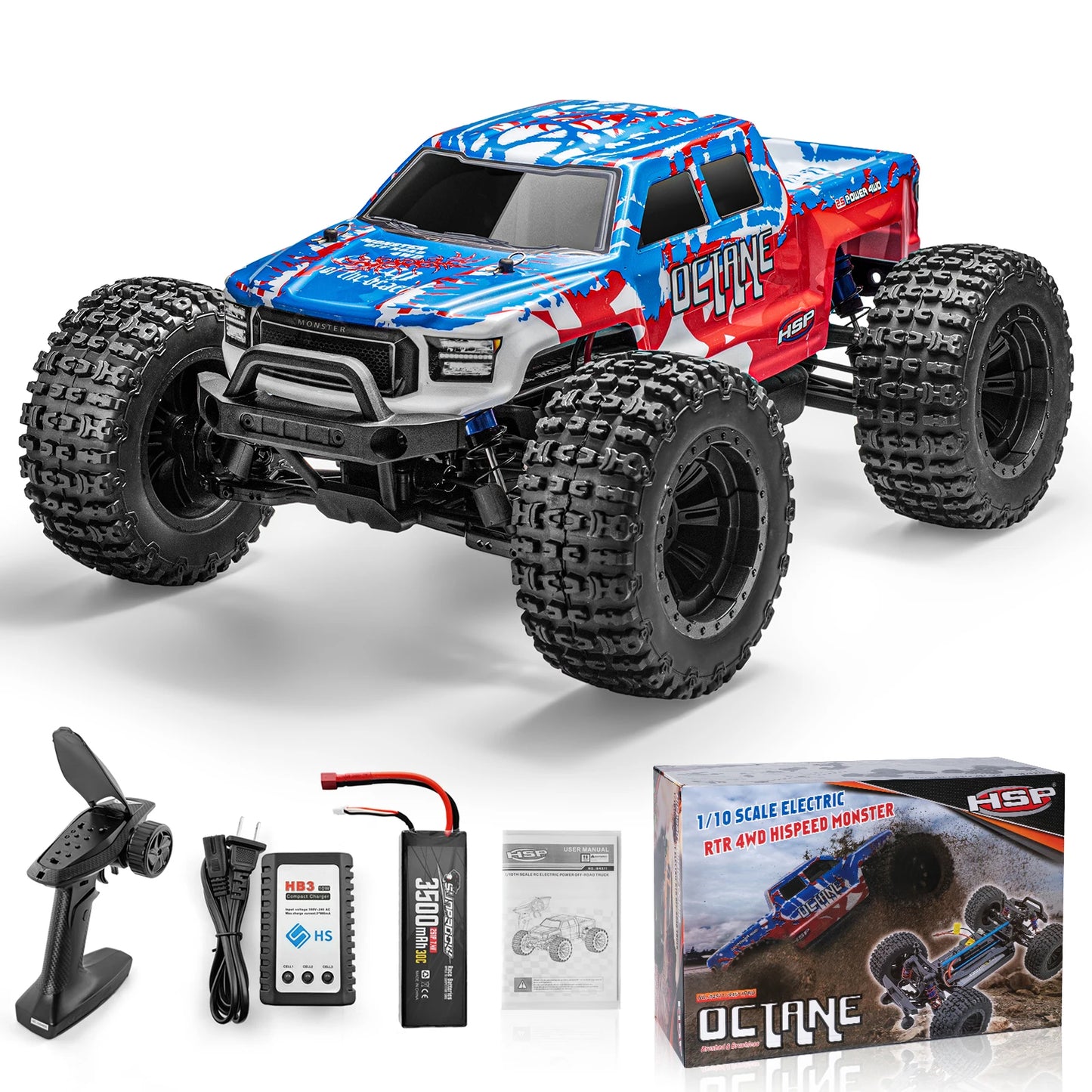 Off Road Monster Truck 4WD Electric Power Remote Control Car