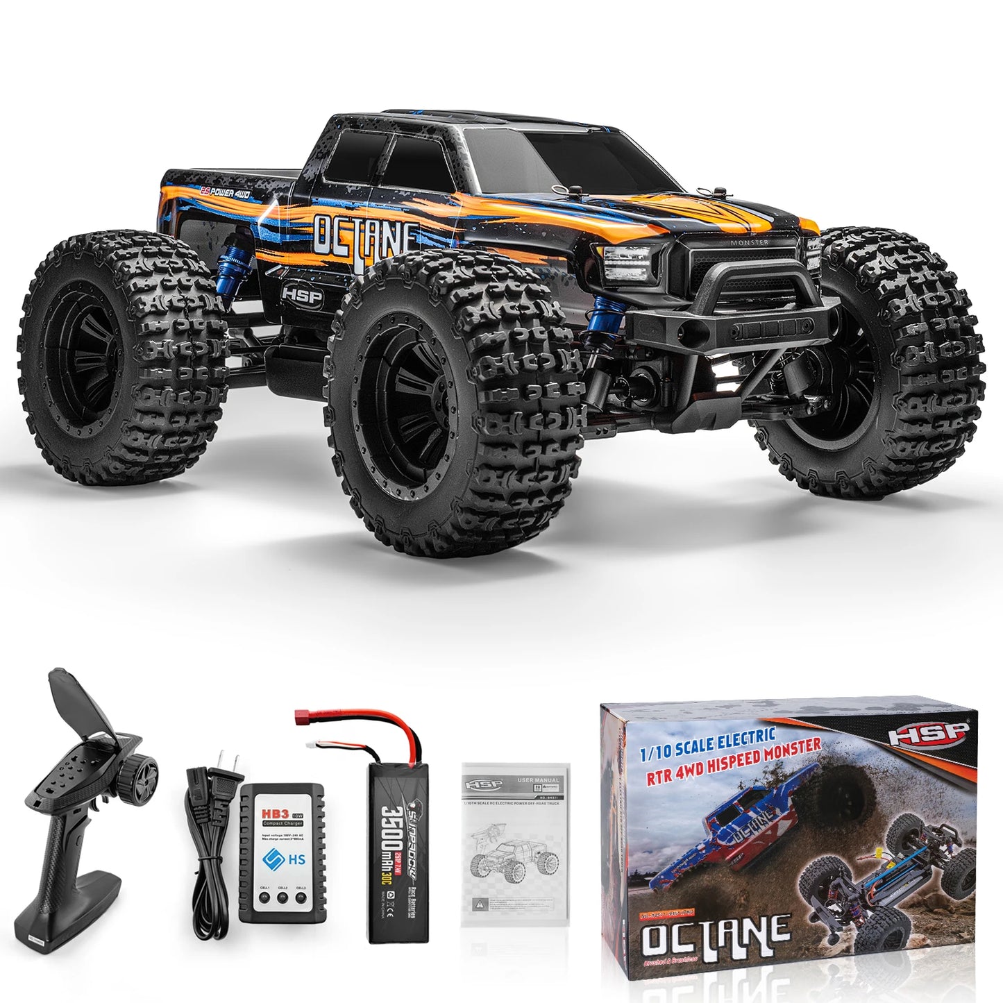 Off Road Monster Truck 4WD Electric Power Remote Control Car